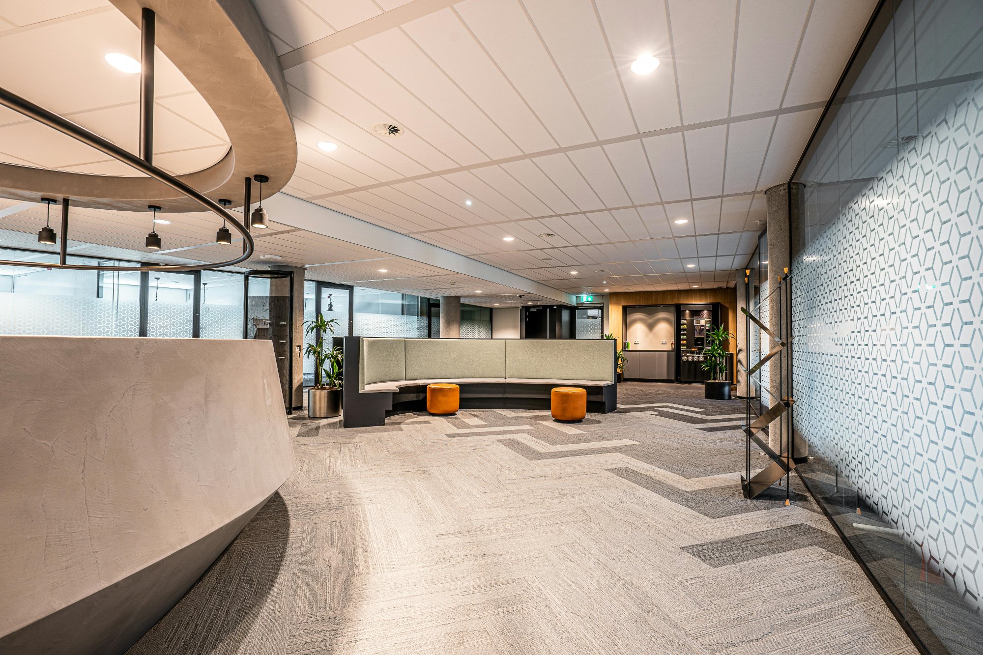 Remodelación lobby corporativo Guatemala